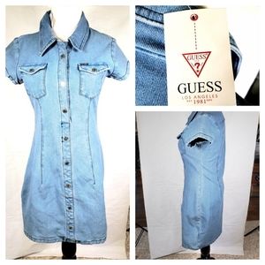 GUESS Denim Bodycon Dress